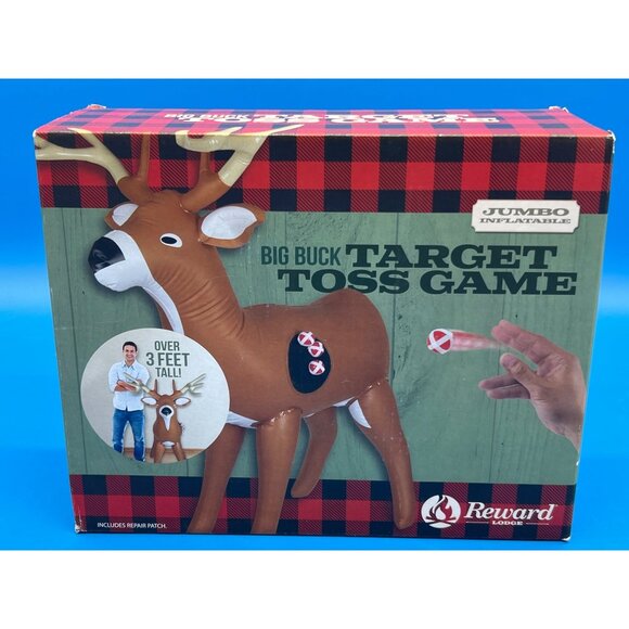Big Buck Target Toss Game By Reward Lodge Inflatable Outdoor Family Party Activi - Picture 1 of 4